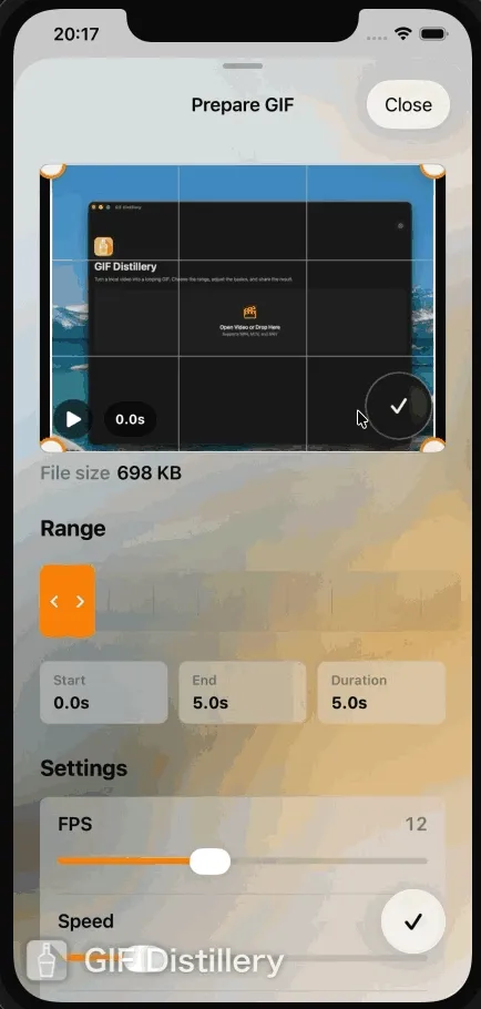 Liquid Glass editing controls